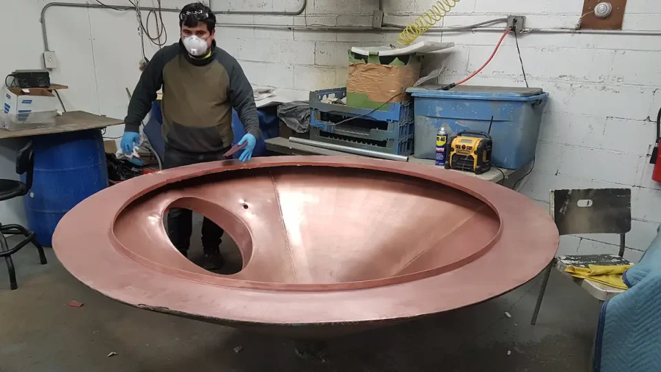 refinishing copper kettle top