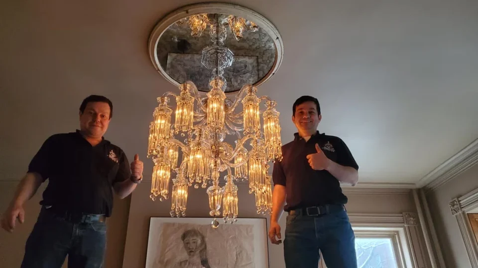 completed installation with the londono brothers