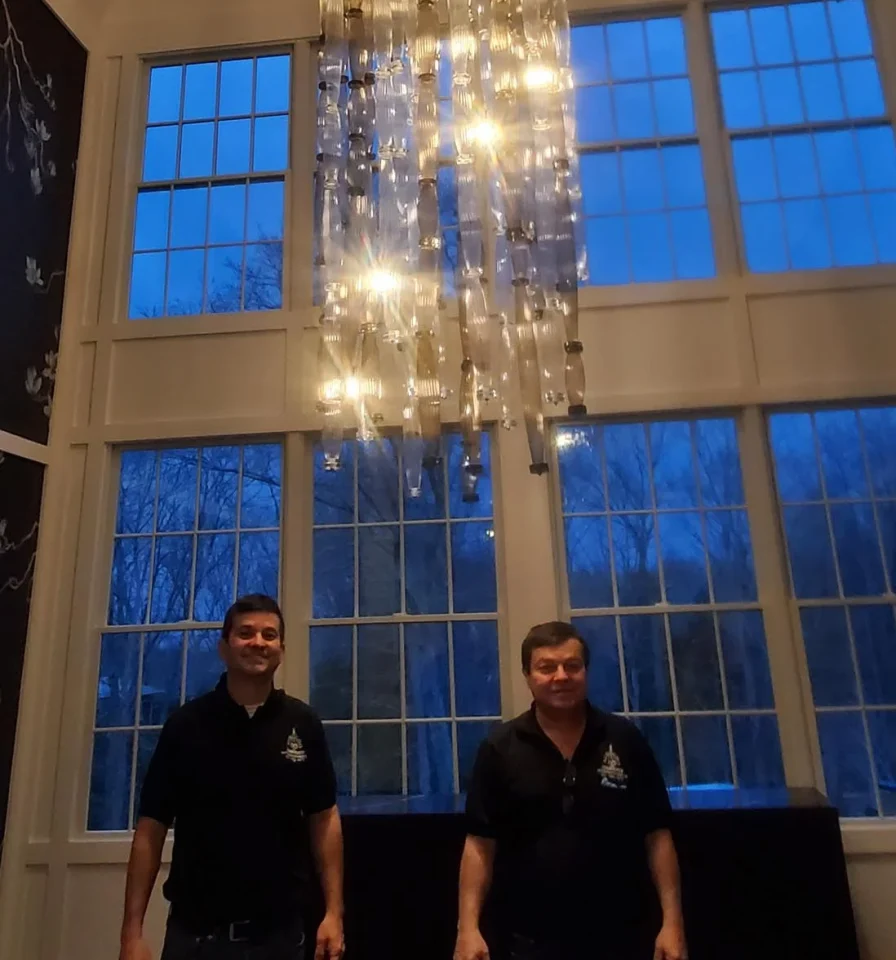 completed installation with the londono brothers