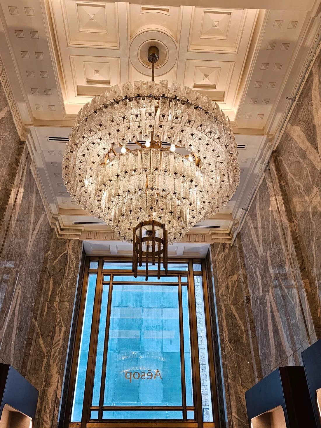 large beautiful chandelier