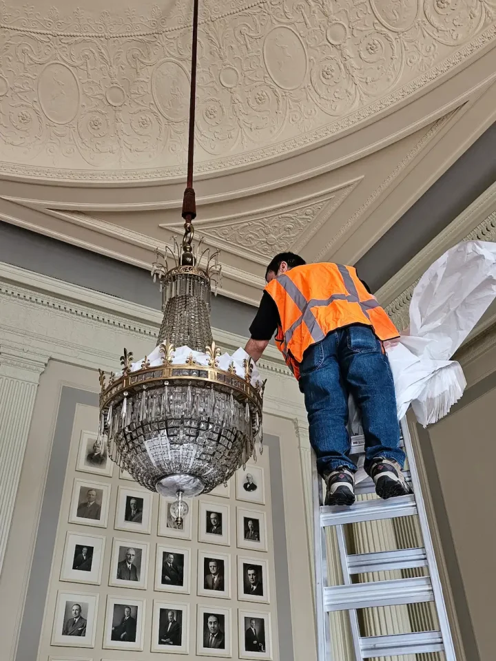 Hartford City Hall Chandelier project