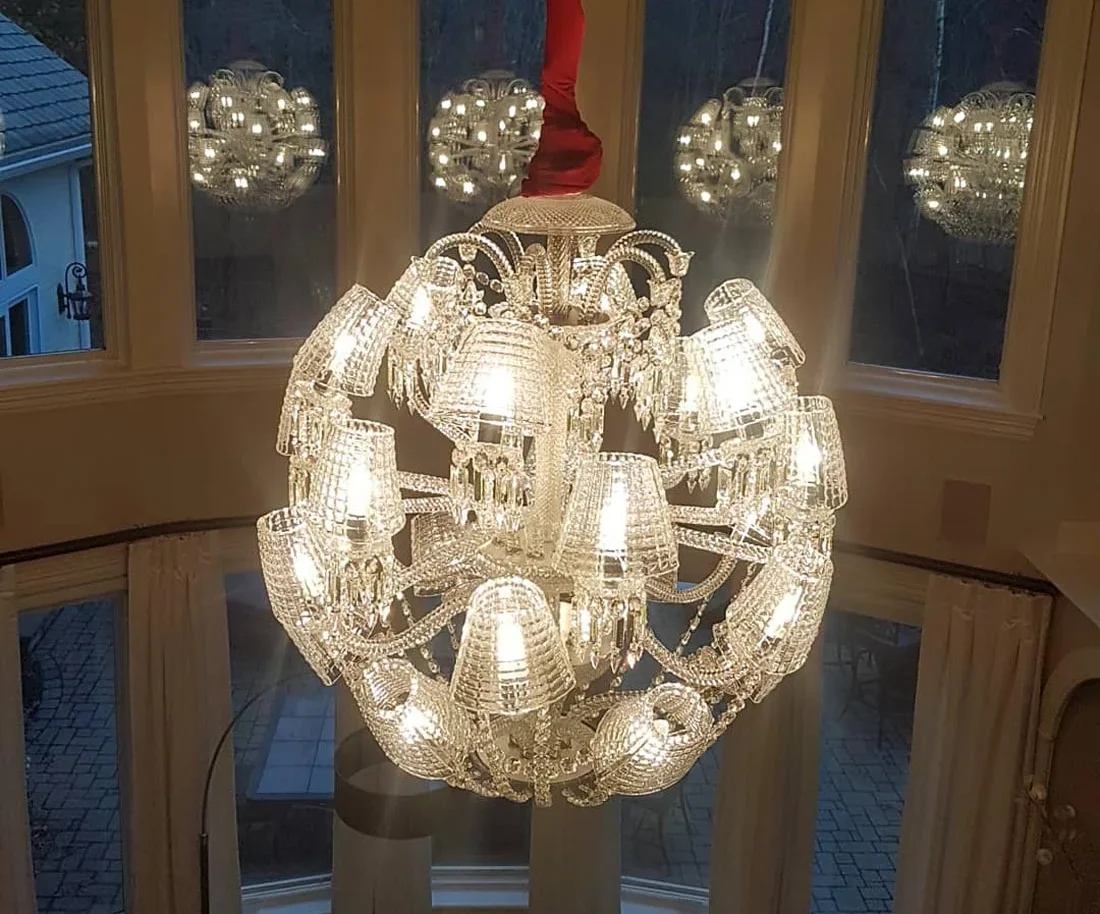 Beautiful large hanging ceiling chandelier