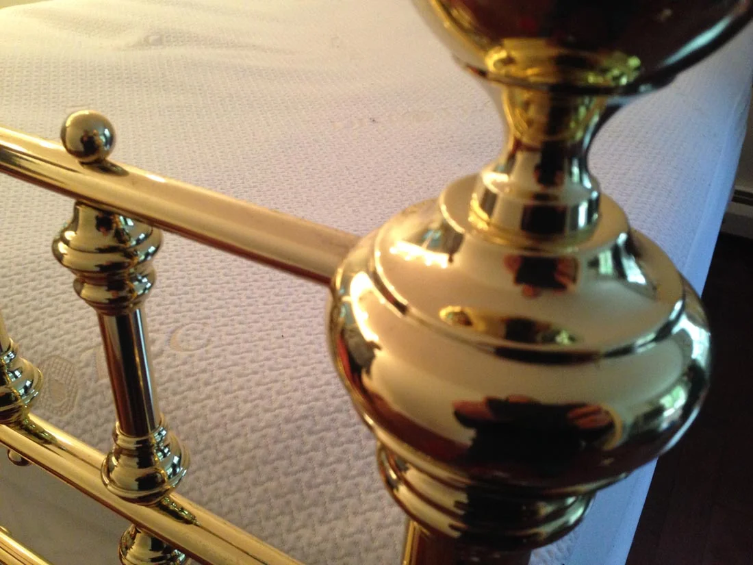 brass bed post