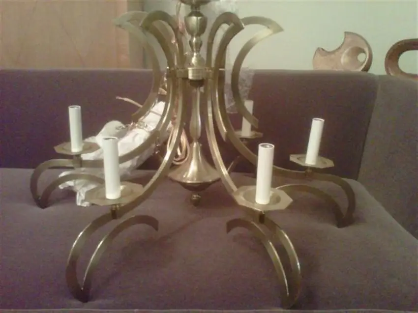 antique brass restoration chandelier