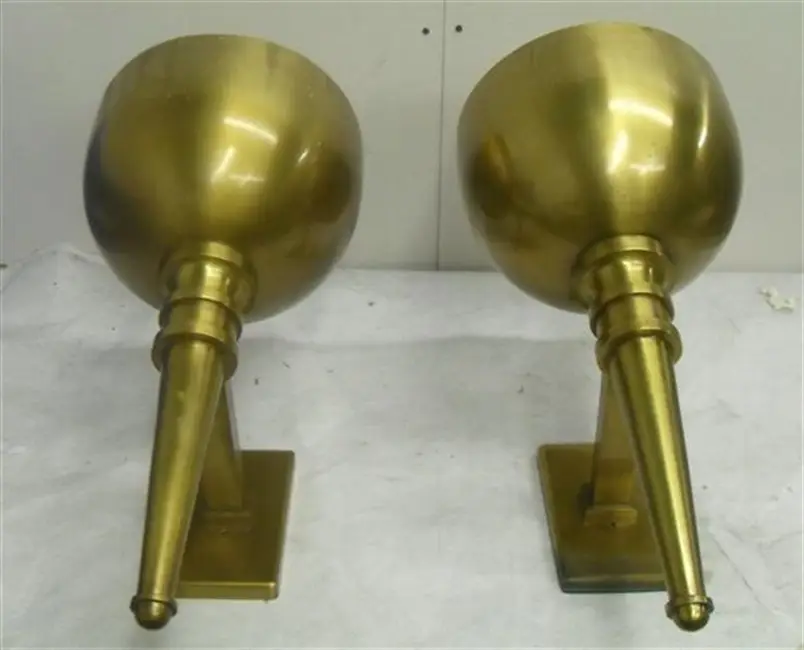 antique brass restoration sconces