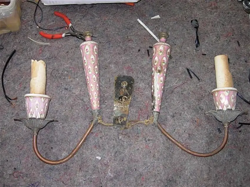 chandelier rewiring job