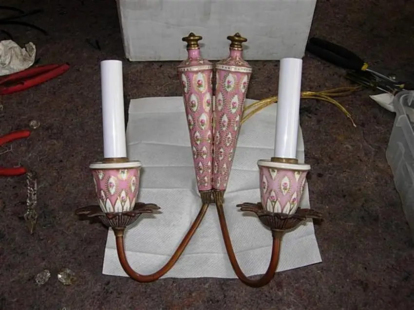 chandelier rewiring job