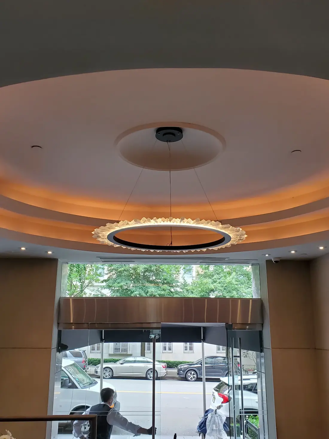 LED lighting in entryway