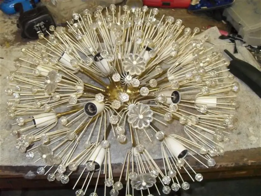 light fixture restoration before