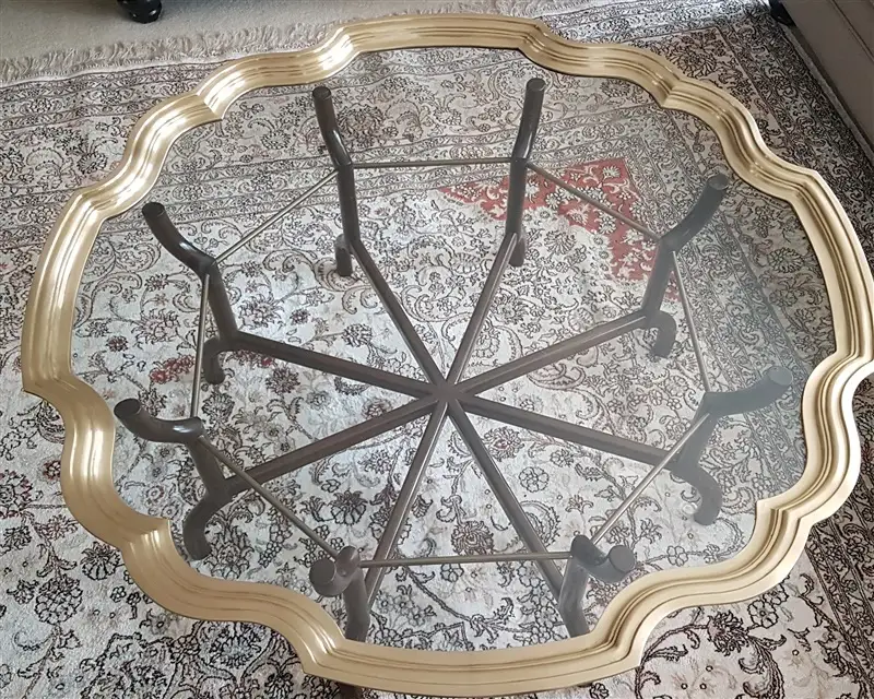polished satin brass table top project