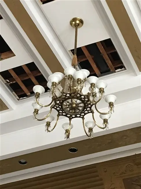 after chandelier cleaning